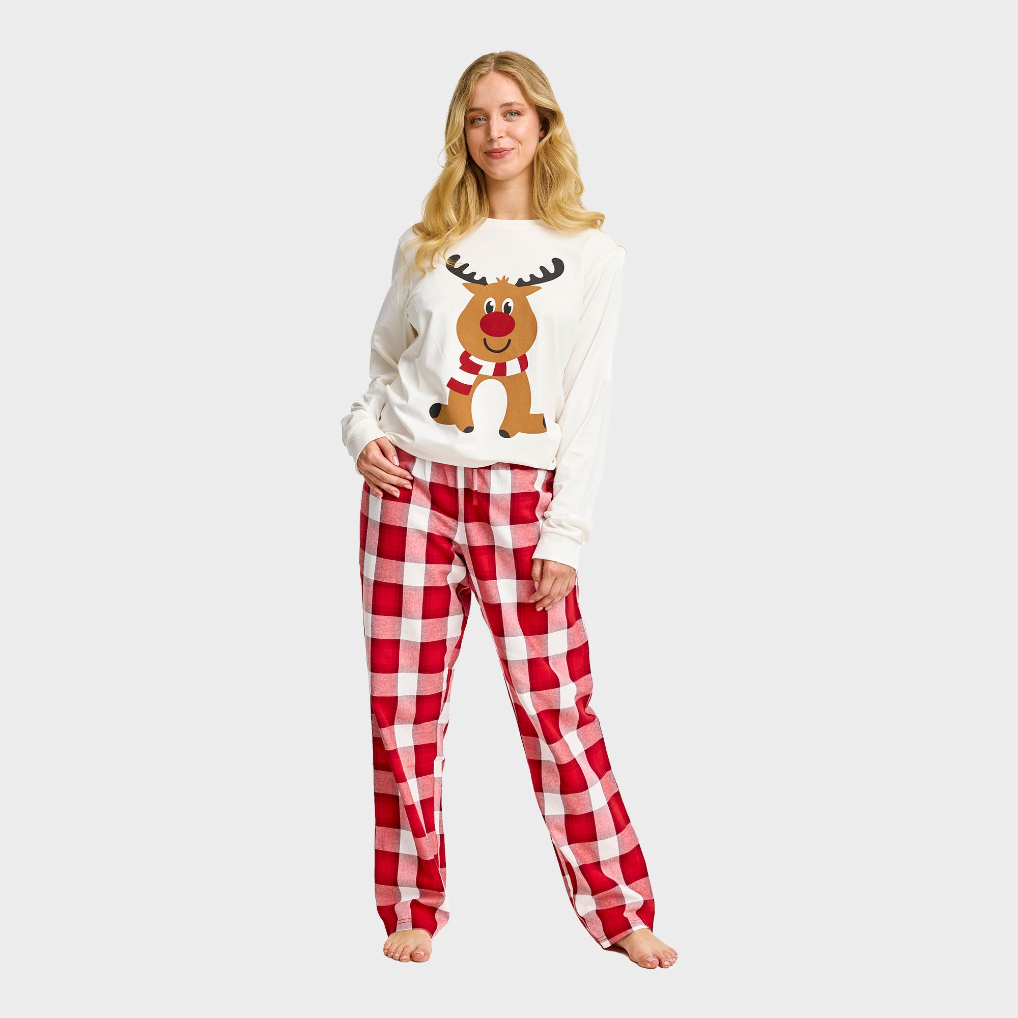 The Reindeer Pyjamas Top - Dame